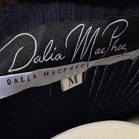 Chic & Elegant Asymmetrical Navy Dress - Sweater Top & Patterned Scarf LIKE NEW - Picture 13 of 15